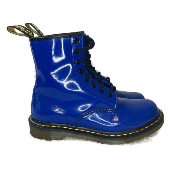 Dr. Martens Blue Combat Boots - Picture 1 of 15
